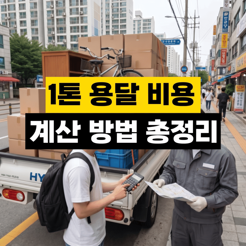 1톤 용달 비용