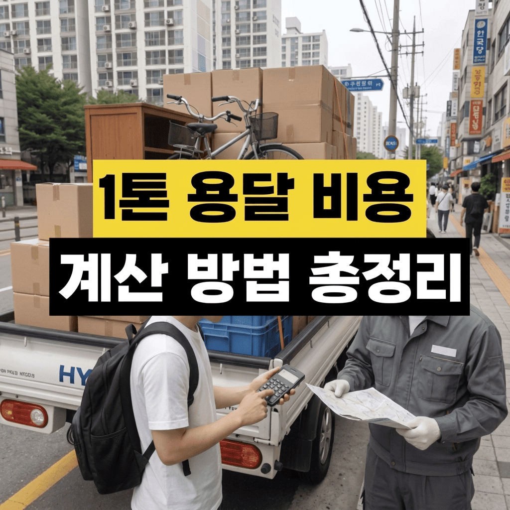 1톤용달비용
