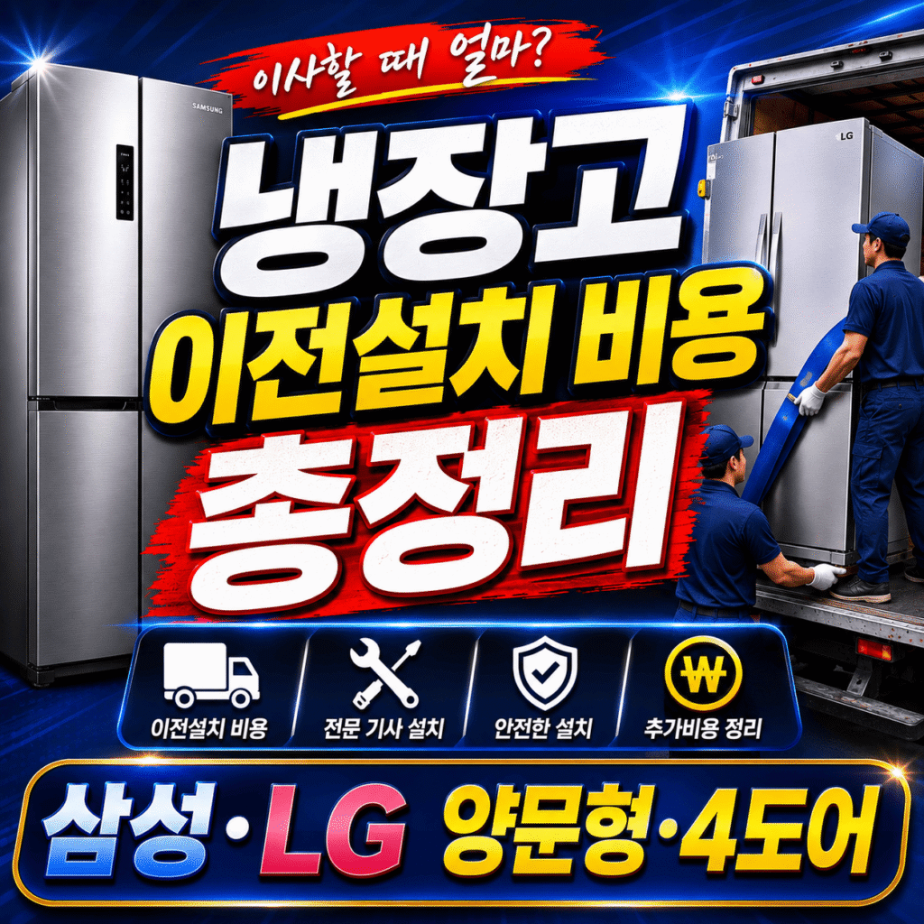 냉장고 이전설치 비용