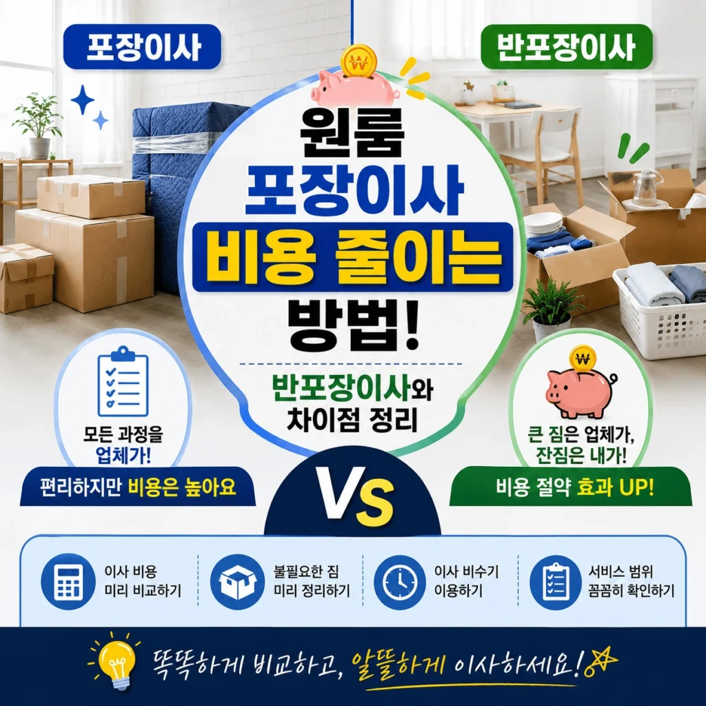 원룸포장이사 비용