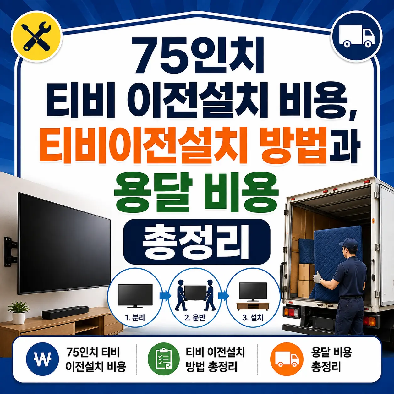 75인치 티비이전설치 비용