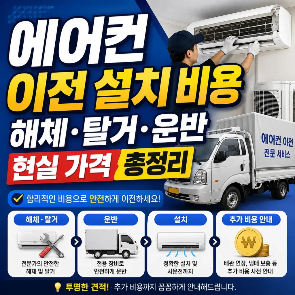 에어컨 이전 설치 비용