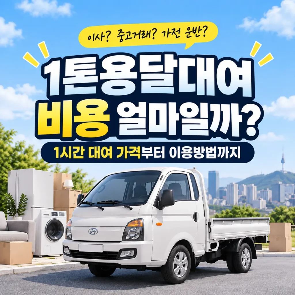1톤 용달대여
