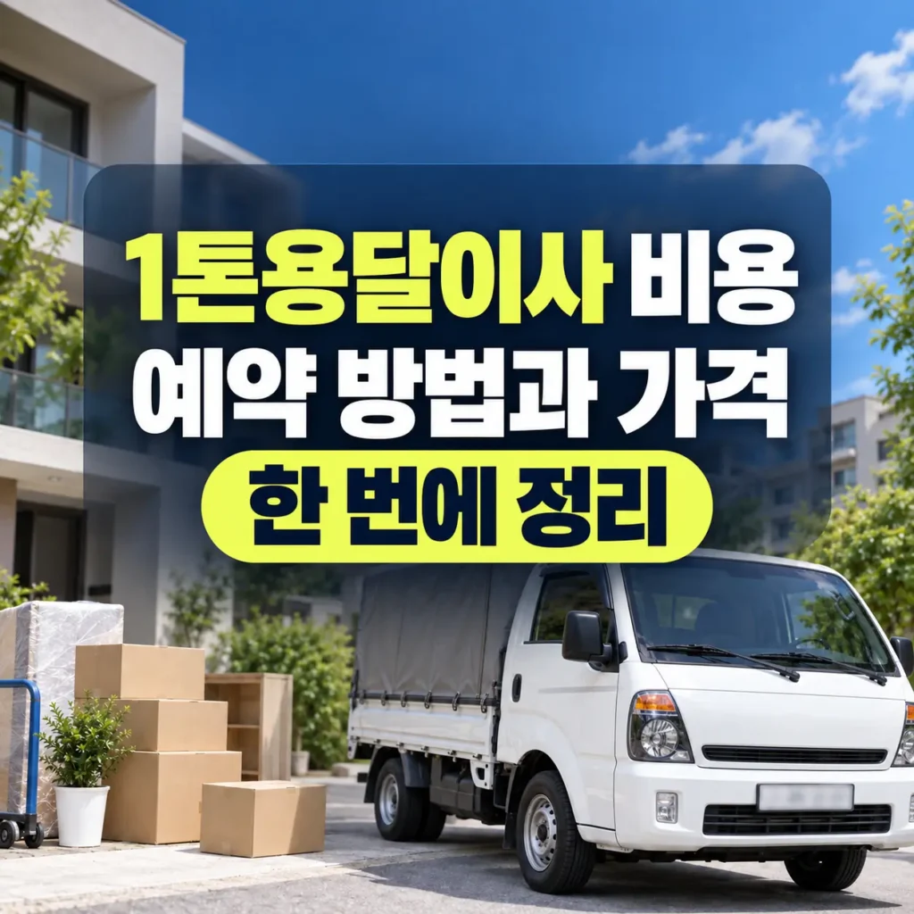1톤용달이사 비용