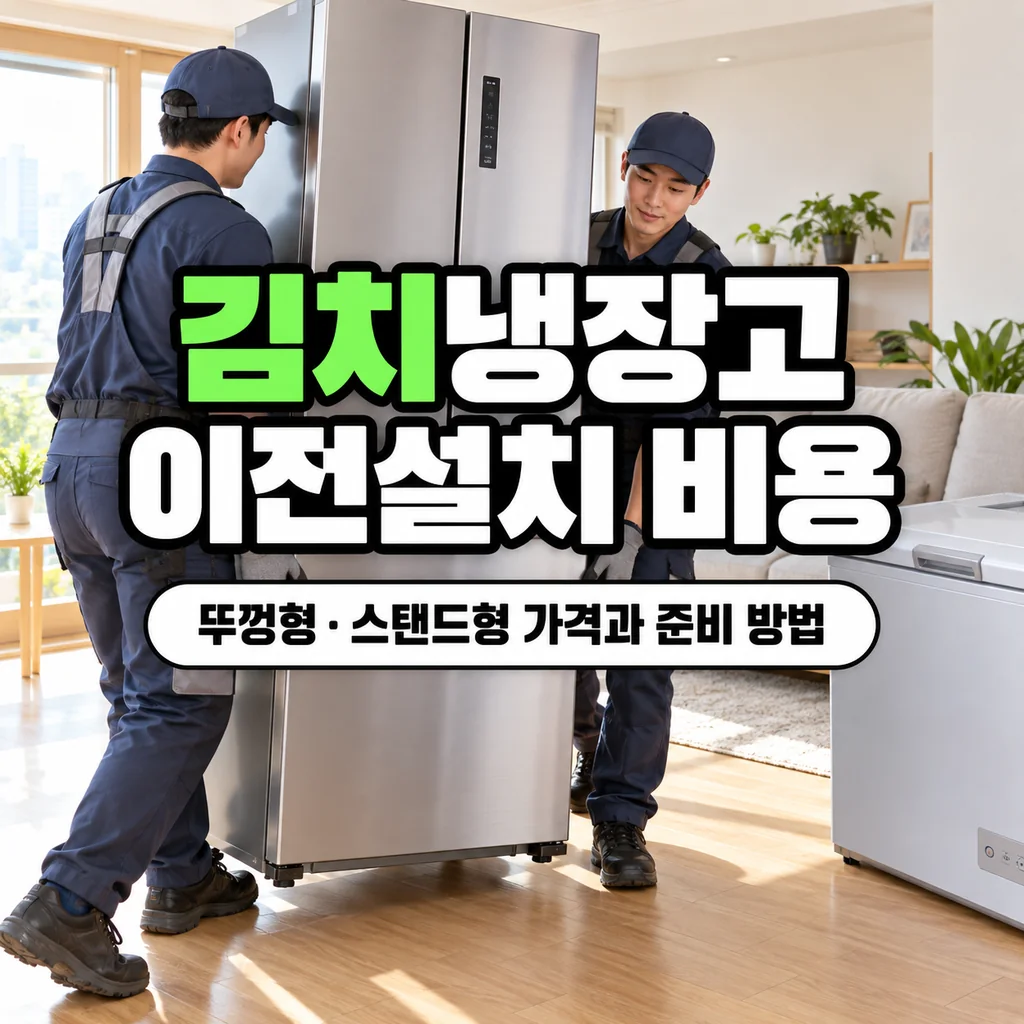 김치냉장고 이전설치 비용, 뚜껑형·스탠드형 가격과 준비 방법