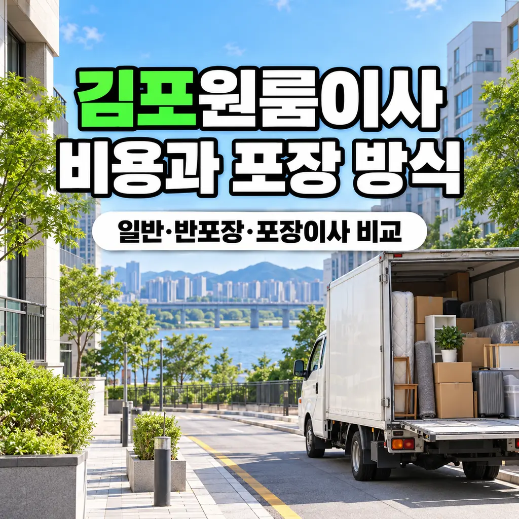 김포원룸이사 비용, 김포이사 김포용달이사 포장 방식 선택 기준