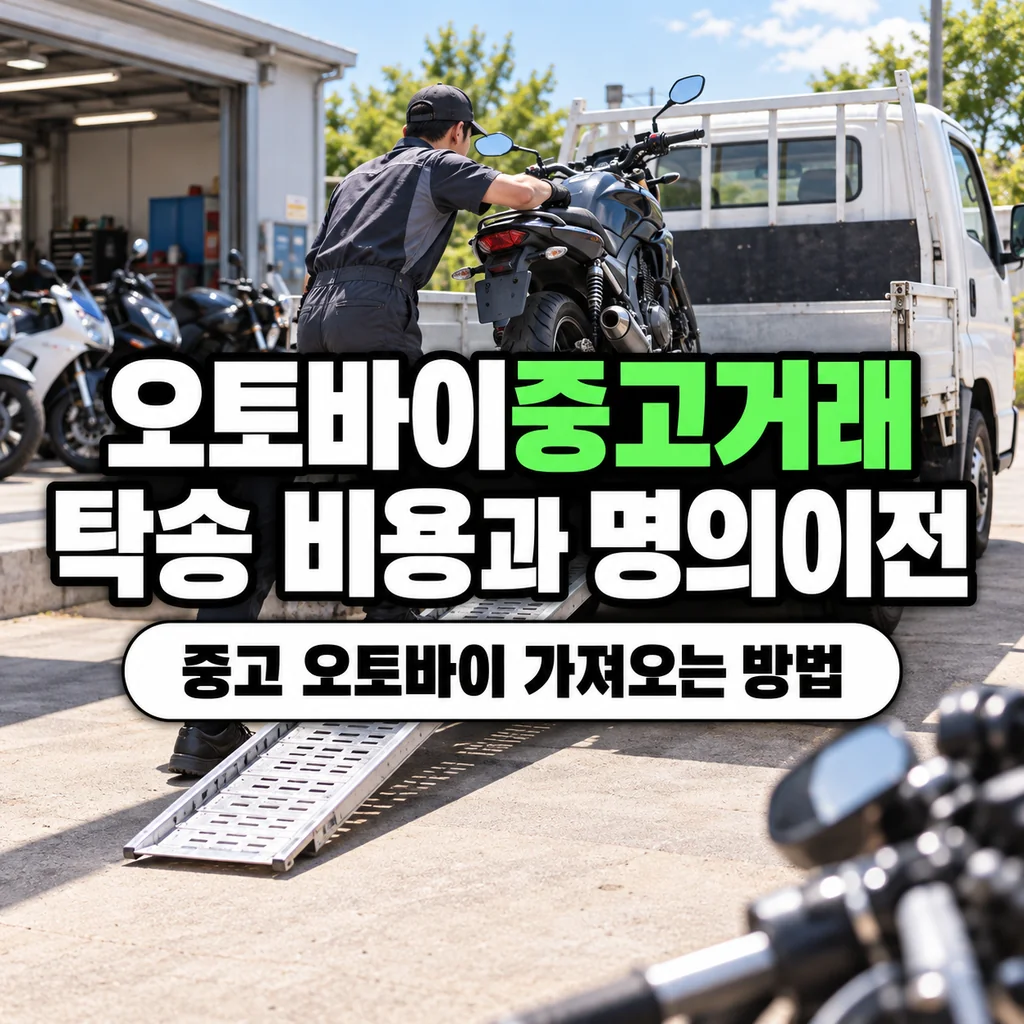오토바이중고거래 오토바이탁송 비용과 중고 오토바이 가져오는 방법은?