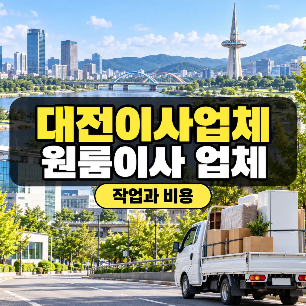 대전이사업체 추천 전, 대전 원룸이사 업체에 물을 작업과 비용