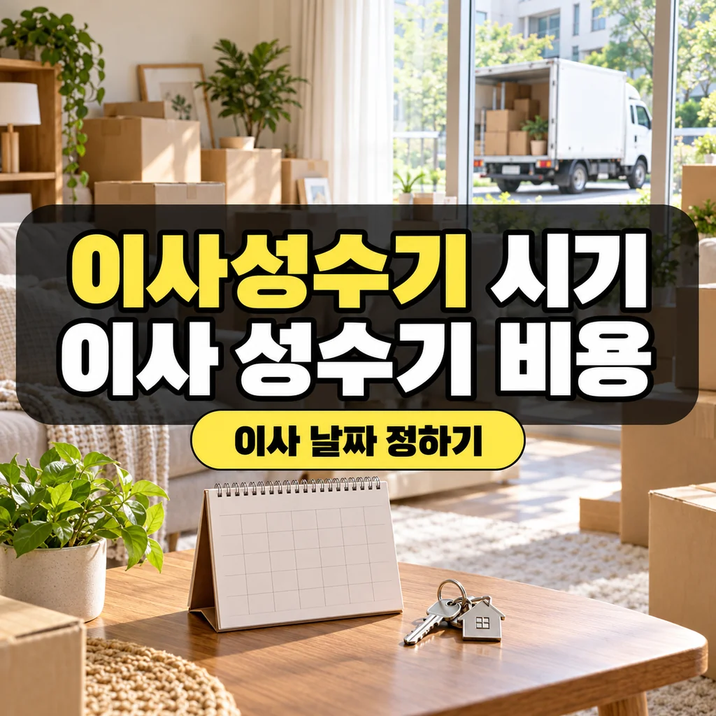 이사성수기 시기, 이사 성수기 비용과 이사 날짜 정하기