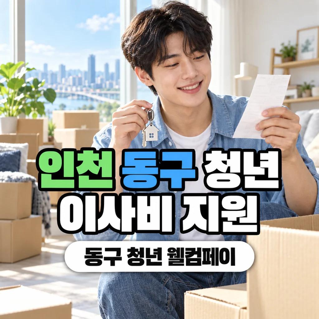 인천 동구 청년 이사비 지원 동구 청년 웰컴페이·인천 청년 이사비
